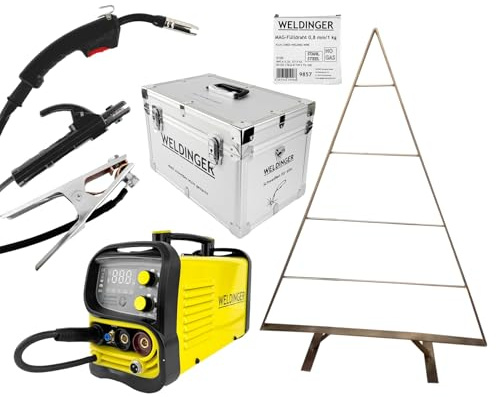 WELDINGER ME 1300 GASFLUX Fülldrahtschweißgerät mit Zubehör + Bausatz Weihnachtsbaum