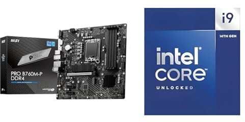 MSI Pro B760M-P DDR4 Carte Mère + Intel® Core™ i9-14900K Desktop Processor 24 Cores