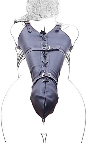 SXOVO Armfesseln Leder Fesselgurte Arm Bondage Handschellen Restraint System SM Fetisch Sex Toy (Schwarz)