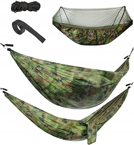 MT MALATEC Hängematte mit Moskitonetz Ultraleichte Hängematte für Outdoor Camping Wandern Reisen 260x140cm 10149