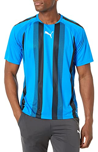 Puma Teamliga Jersey Camiseta, Electric Blue Lemonade/Black/White, L Hombres