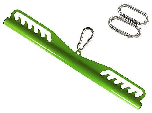 Baalaa Home Gym Fitness Spreader Bar, Multi-Grip Wide Lat Pull Bar,Lat Pulldown Attachments Long Bar,Short Bar