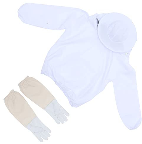 YARNOW Imkeranzug Mit Handschuhen Schleier Und Hut Schutzkleidung Für Bienenstiche Outdoor-ausrüstung Für Imker