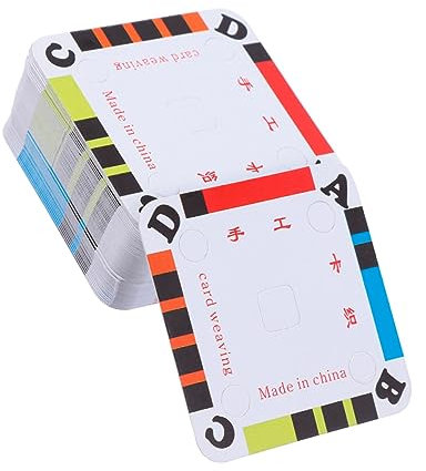 NUOBESTY 150stücke Webkarten Aus Papier Für Diy Webtablett Webstuhlkarten Webkarten Webkartentablett Langlebig Und Einfach Zu Verwenden