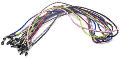 PACKOVE Brillenhalterband Aus Leder Geflochtener Brillenband-halterkette Brillenhalterung Für Männer Frauen Und Junge Mädchen Braun