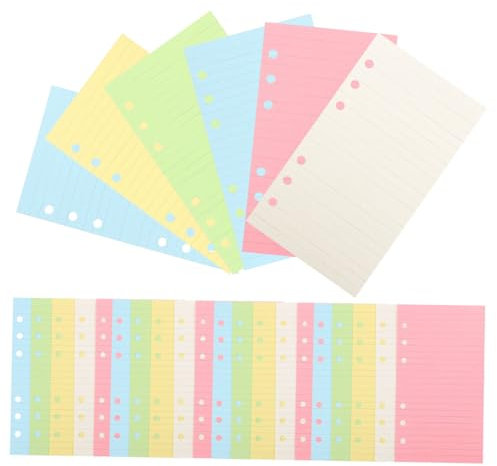 CAXUSD Loseblattpapier Notizbuch Einlegepapier aus Papier mit 50 Blättern Multifunktional und Aufklappbar für Buchführung und Aufzeichnungen
