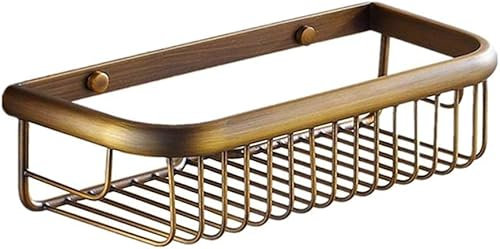 Duschablage, Badezimmer duschablage, Shampoo halterung für dusche, Deluxe Duschregal, Wandmontiert Ablage dusche kann Seife, Shampoo, Gesichtswasser und Kosmetika aufbewahren (Gold gebürstet, 30cm)