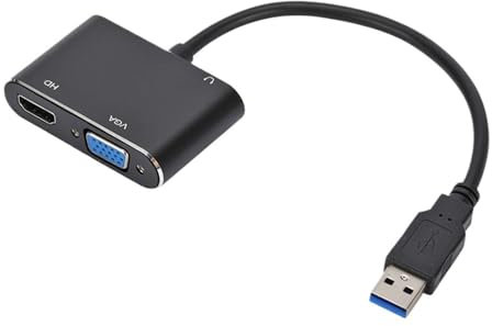 NIWPPKIMX Adaptateur convertisseur USB 3.0 USB vers HDMI/VGA Câble DVI 1080P HD for Ordinateur Portable vers Moniteur/téléviseur Double écran