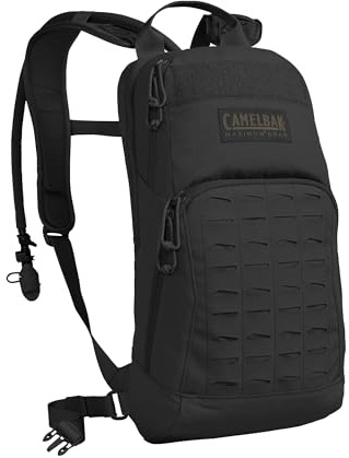 CamelBak M.U.L.E. Tactical Hydration Backpack with 100oz/3L Mil Spec Crux Reservoir Bladder - MOLLE, Black