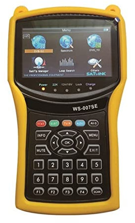 Cercatore satellitare WS-007SE DVB-S2 DVB-T2 MPEG4 HD COMBO Spettro con grande borsa degli attrezzi per regolare l'antenna parabolica