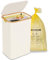 efluky Poubelle à sac jaune beige