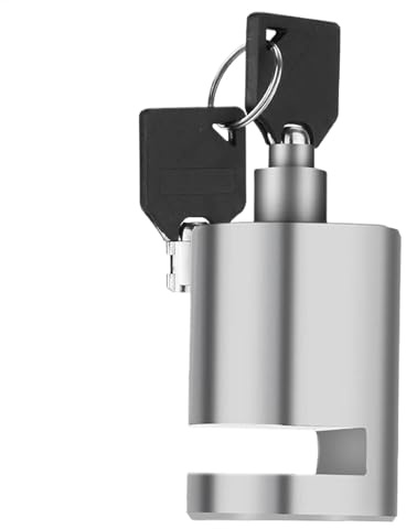 Candado de freno de disco con alarma, impermeable, candado de bicicleta portátil (1.7 x 1.2 pulgadas), versátil y compacto, ideal para bicicletas de montaña, bicicletas de carretera, accesorios al