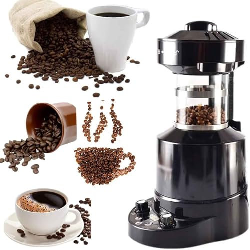 Electric Coffee Bean Roaster,2100W Professional Automatic Air Coffee Roasting Machine, Adjustable Cold/Hot Air & Timer,250℃ Temperature and Wind Speed,for Cafe Shop Restaurant Home Office