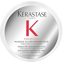 Kérastase Premiär, Masque Filler Reparateur, anti-brott hårmask, återställande och återfuktande med peptid och glycin, för medium till tjockt skadat hår, 75 ml
