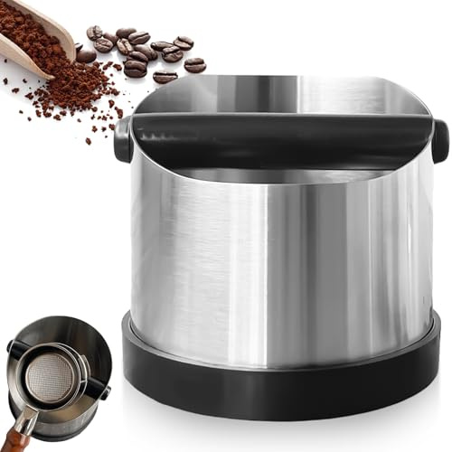 Récipient de tapotement pour porte-filtre, boîte à café en acier inoxydable, boîte à marc de café, porte-filtre pour marc de café, récipient pour porte-filtre, accessoires de machine à café (700 ml)