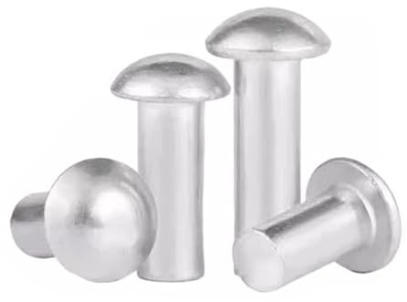 Befestigungselemente Nieten Selbstvernietende Knopfkopfnieten aus massivem Aluminium, verschiedene Größen, Packung(14mm,50Pcs M4)