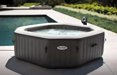 INTEX 12110 Alfombrilla de suelo para Whirlpool Pure Spa Octagon Eva Esterilla protectora 201 cm para jacuzzis y spas inflables Intex Original Base para aislamiento y protección del suelo