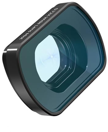 Attacco obiettivo in lega di alluminio trasparente per aggiungere ampi angoli ed effetti di bellezza per fotocamera Pocket 4/3 Filtro anti-distorsione per fotocamera