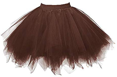 Karneval Erwachsene Damen 80's Tüllrock Tütü Röcke Tüll Petticoat Tutu