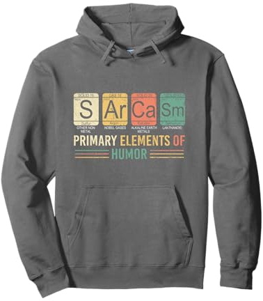 Sarcasme - T-Shirt Humour Noir Scientifique Sweat à Capuche