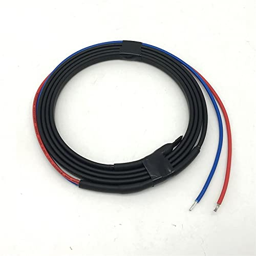 KEPOHK 12V selbstregulierendes Heizkabel Wasserrohr Frostschutz 3 Meter Schwarz Typ F Stecker auf Buchse 7.065 mm² 1.5 Meter Heizkabel