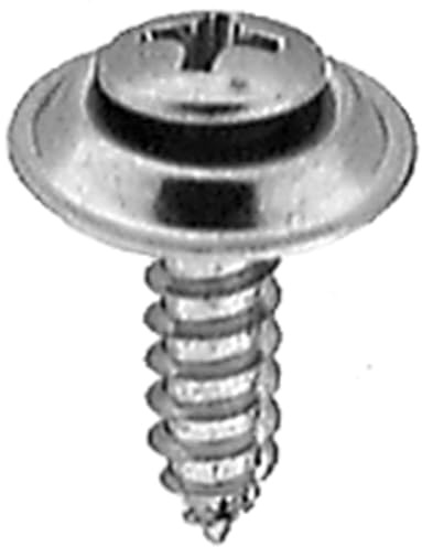 Auveco # 3466 10 X 3/4 #8 Head Phillips Oval Head SEMS Washer Tapping Screw. Qty 100.