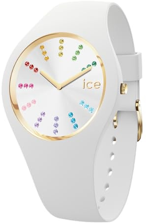 ICE-WATCH - Ice Cosmos Rainbow White - Weiße Damenuhr mit Plastikarmband - 021342 (Small)