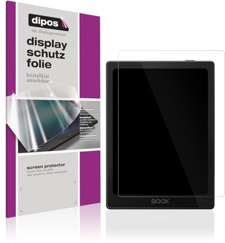 dipos 2x Displayschutzfolie klar für Onyx Boox Go 6 | Passt perfekt, Ultra-Dünn, kratzfest, blasenfrei, Case-Friendly, hüllenfreundlich, Fingerprint-kompatibel, selbstklebend