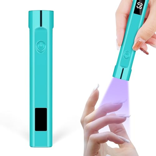 LOPHE Lampe UV Ongles Gel, Mini Lampe à Ongles LED UV 3W Petite Lampe UV Ongles Gel USB Portable Lampe UV Ongles Gel Lampe Sèche-Ongles de Salon Parfait pour Toutes les Gels, Bleu coloré, Bleu