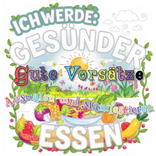 Gute Vorsätze Ausmalen und Manifestieren: Motivierendes Ausmalbuch für mehr Achtsamkeit und ein erfülltes Leben. Neujahrsvorsätze kreativ gestalten und visualisieren.