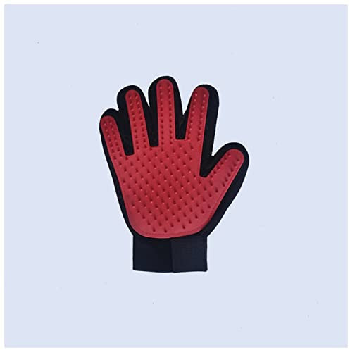 QHDTEOKH Cleaning Gloves 1Pc Pet Dog Cat Grooming Cleaning Brush Gloves Pet Hair Deshedding Brush Comb Glove Pet Supplies Eco Friendly Cleaning Gloves(Red)