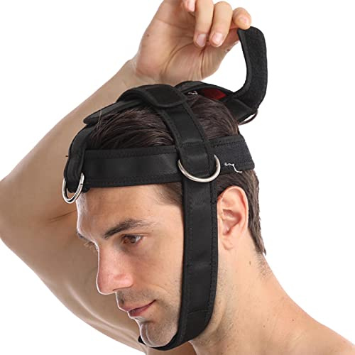 Ejercitador de cuello para entrenamiento con pesas, arnés de cuello y cabeza para gimnasio en casa, fortalecimiento de fuerza para atletas, boxeadores y luchadores