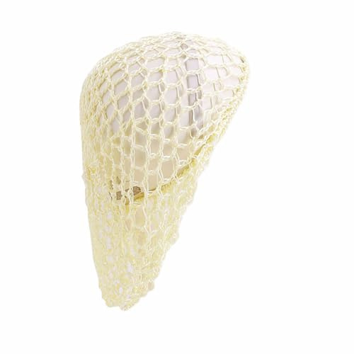 BrightGlow Gehäkeltes Haarnetz Mesh-Häkel-Haarnetz Nachtschlafmütze Haarnetz zum Schlafen Damen-Haarnetz-Schlauchabdeckung Langes Haar Snood Netz Haarnetz für Dutt Tanz