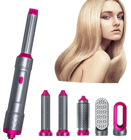 TANSHINE 5 in 1 Hairstyler Auto Airstyler Set,Haarstyler Heißluftbürste Fföhnbürste Warmluftbürste,Hot Air Styler Thermal Blowout Dryer Brush
