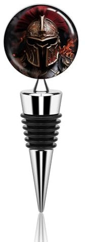Spartanischer Helm Weinflaschenverschluss, wiederverwendbar, auslaufsicher, Paket, Vakuumpumpe, Weinkonservierer, dekoratives Weinzubehör, Geschenk für Damen und Herren