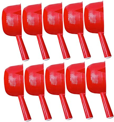 Cabilock Paquete De 10 Cucharones De Agua Espesados ​​de Material Pp Accesorios Con Mango De Plástico Para Bañarse En El Hogar Y Regar