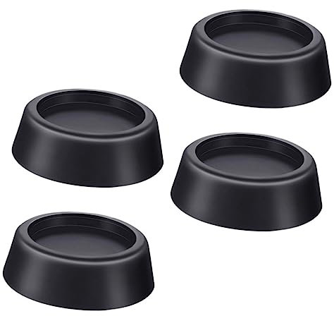 HOMSFOU 4pcs Noise Reduction Washing Machine Sliders Foot Pads for Laundry Machine Grey