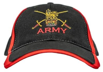 The Military Store Army Cap Schwarz/Rot, schwarz/red, Einheitsgröße