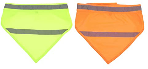 GALPADA Reflektierender Hundeschal Aus Leuchtendem Material 2 Stück Sicherheitsbandanas Für Welpen Und Hunde Sichtbarkeit Bei Nacht Geeignet Für Spaziergänge Und Camping