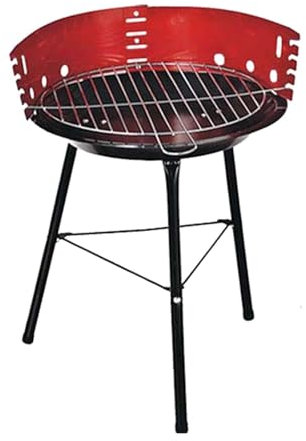 LOVIVER Barbecue à Charbon de Bois, Petit, Multifonctionnel, Robuste, Rond, pour Jardin, extérieur, Balcon, Plage, Maison, Jardin