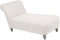 YNJJKA Funda elástica para Chaise Longue de Lujo sin Brazos Fundas Muebles Mascotas sofá reclinable Sala Estar Interior Jacquard sillón Relax Antideslizante Lavable Protector(Blanco)