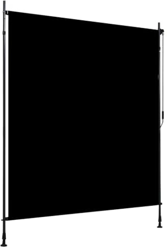 Tenda avvolgibile per esterni, 200 x 270 cm, antracite, allungabile, per terrazza, balcone, giardino, protezione solare resistente ai raggi UV