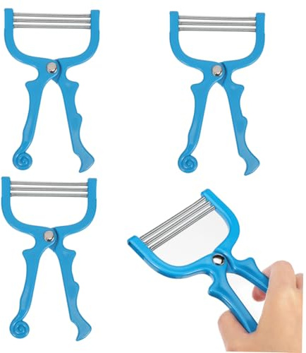 Healvian 3 Piezas Depiladora Facial Manual de Depilación Hilo Depiladora Cuidado Facial para Eliminar