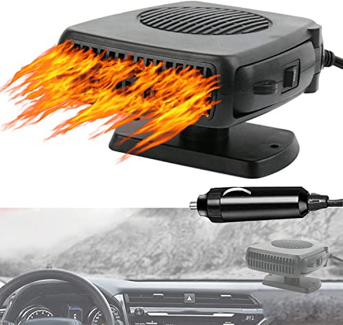Cablelera Chauffage Desembuage Voiture, Portabilité Chauffage Allume Cigare 12v Voiture, Chauffage De Voiture avec Rotation à 360 DegréS pour Tous Les VéHicules Chauffage pour Voiture