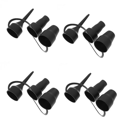 Abaodam Plastic Replacement Nozzles – Replacement Nozzles with Easy Inflation Deflation Function – 4Pcs Set for Home Toolbox Camping Hiking and Inflatable Pool Sofa Use