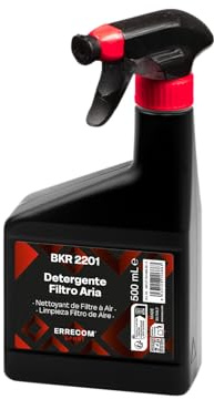 ERRECOM 1000 MIGLIA BKR 2201 Detergente Filtro Aria in Spugna/Schiuma Poliuretanica delle Moto, Rimuove Olio e Sporco Ostinato, Ripristina Efficienza e Prestazioni, Flacone da 1 L