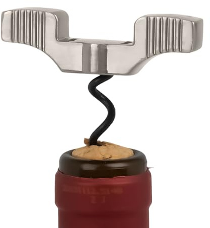 Abridor de Botellas de Vino,Herramienta de Acero Inoxidable para Cocina y Bar - Sacacorchos Manual para Vino,Para Viaje Camping Cocina Hogar Restaurantes Y Fiestas