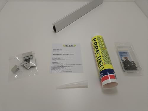 Alzatina Cucina con Kit PRO Completo (Silicone + Viti + Angoli Interno/Esterno + Tappi SX/DX) – Paraschizzi, Facile Installazione, Anti Acqua – [MISURA] [COLORE] (art. 213 rettangolare alta, 1,20 m)