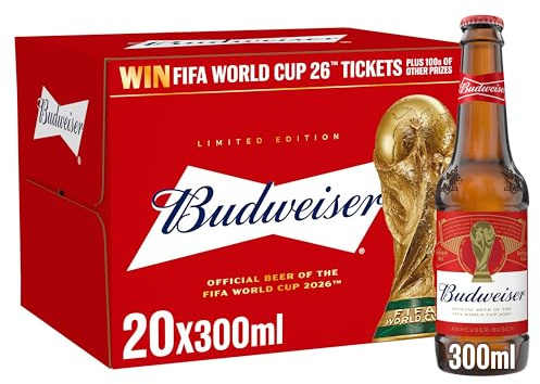 Budweiser Beer, 20 x 300ml,packaging may vary