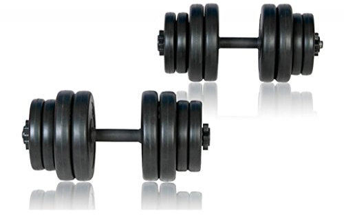 Festnight Hantel Set (2er) Kurzhanteln Fitnesshantel Sport Hanteln Gesamt Gewicht von 30kg